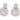 Push Back Stud Earring - Stainless Steel - 6.1gr - MJ103504 - MinjuanRong