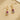 Push Back Stud Earring - Brass - Ruby - Natural Stone - Crystal - 18k real gold plated - 4gr - MJ900079 - MinjuanRong