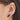 Push Back Stud Earring - Natural Stone - Snow Flake Obsidian - 316 Surgical Stainless steel - Gold Tone Plated stone - 2.2gr - MJ104236 - MinjuanRong