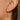 Huggie Hoop Wire Earring - Brass - Cubic Zircon - 316 Stainless Steel Stud - 18K Real White Gold Plating - 1.7gr - MJ102789 - MinjuanRong