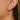 Huggie Hoop Wire Earring - Brass - Cubic Zircon - 316 Stainless Steel Stud - 18K Real White Gold Plating - 2.8gr - MJ102786 - MinjuanRong