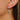 Huggie Hoop Wire Earring - Brass - Cubic Zircon - 18K Real White Gold Plating - 3.4gr - MJ103647 - MinjuanRong