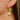 Huggie Hoop Wire Earring - Brass - Stainless Steel - Crystal - 18K Real Gold Plating - Gold Tone Vacuum Plating - 4.1gr - MJ104043 - MinjuanRong