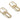 Huggie Hoop Wire Earring - Brass - Zircon - 18K Real Gold Plated Brass - 7.1gr - MJ102155 - MinjuanRong