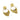 Push Back Stud Earring - Brass - Silver Stud - Cubic Zircon - 18k Real Gold Plating - 9.8gr - MJ101191 - MinjuanRong
