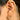 Push Back Stud Earring - Brass Stud - zircon - 14K Real Gold Plated - 5.4gr - MJ100666 - MinjuanRong