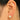 Push Back Stud Earring - Brass - Imitation Silver Stud - Imitation Pearl - 18K Real Gold Plating - 2.1gr - MJ103114 - MinjuanRong