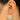 Push Back Stud Earring - Brass - Imitation Silver Stud - Imitation Pearls - 18K Real Gold Plating - 7.4gr - MJ103115 - MinjuanRong