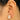 Push Back Stud Earring - Brass - Imitation Silver Stud - Sea Shell - Pearl - Cubic Zircon - 18K Real Gold Plating - 3.7gr - MJ103124 - MinjuanRong