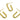 Push Back Stud Earring - Stainless Steel - 316 stainless steel stud - Gold Tone Vacuum Plating - 5.2gr - MJ101117 - MinjuanRong