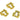 Clip Earring - Stainless Steel - Gold Tone Vacuum Plating - 6.1gr. - MJ101150 - MinjuanRong