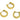 Huggie Hoop Wire Earring - Stainless Steel - 316 stainless steel stud - Gold Tone Vacuum Plating - 4.3gr. - MJ101122 - MinjuanRong
