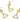 Push Back Stud Earring - Brass - 316 stainless steel stud - 18k Real Gold Plating - 7.4gr - MJ102071 - MinjuanRong