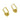Huggie Hoop Wire Earring - Brass - 18K Real Gold Plating - 4.5gr - MJ103264 - MinjuanRong