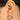 Hinged Back Earring - Brass - 18K Real White Gold Plating - 5.1gr - MJ101484 - MinjuanRong