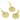 Push Back Stud Earring - Brass - 316 Stainless Steel Stud - 18K Real Gold Plating - 6.9gr. - MJ101960 - MinjuanRong