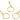 Push Back Stud Earring - Brass - 316 Stainless Steel Stud - 18K Real Gold Plating - 10.5gr - MJ101969 - MinjuanRong