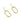 Push Back Stud Earring - Brass - 316 Stainless Steel Stud- 18K Real Gold Plating - 6.8gr - MJ101976 - MinjuanRong