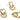 Push Back Stud Earring - Brass - Stainless Steel Stud - 18K Real Gold Plated Brass - 7.7gr - MJ102141 - MinjuanRong