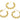 Push Back Stud Earring - Brass - 316 stainless steel stud - 18K Real gold plating - 5.7gr - MJ102005 - MinjuanRong
