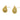 Push Back Stud Earring - Brass - 316 stainless steel stud - 18K Real Gold Plating - 12gr - MJ101226 - MinjuanRong