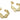 Push Back Stud Earring - brass - Imitation silver needle - 18k real gold plated - 8gr - MJ100689 - MinjuanRong