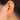 Push Back Stud Earring - brass - Imitation silver needle - 18k real gold plated - 6.1gr - MJ100669 - MinjuanRong