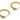 Huggie Hoop Wire Earring - Brass - Zircon - 18K Real Gold Plated Brass - 4.6gr - MJ200411 - MinjuanRong