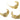 Push Back Stud Earring - Brass - Steel Stud - 18k real gold plated brass - 10.8gr - MJ102067 - MinjuanRong