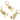 Leverback Earring - Brass - Zircon - 18K Real Gold Plated Brass - 2.4gr - MJ103993 - MinjuanRong