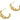 Push Back Stud Earring - Brass - Steel Stud - 18k real gold plated brass - 8.2gr - MJ100858 - MinjuanRong