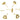 Push Back Stud Earring - Brass - 316 stainless steel Stud - Zircon - 18K Real Gold Plated Brass - 2.9gr - MJ100052 - MinjuanRong