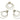 Push Back Stud Earring - Brass - Steel stud - 18K Real White gold Plated Brass - 10.5gr - MJ102091 - MinjuanRong