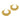 Push Back Stud Earring - Brass - 18K real gold - 11.8gr - MJ101051 - MinjuanRong