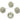 Push Back Stud Earring - Brass - 316 stainless steel stud - 18K Real White Gold Plating - 6.8gr - MJ101244 - MinjuanRong