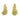 Push Back Stud Earring - Brass - 316 Stainless Steel Stud - 18K Real Gold Plating - 8gr - MJ101601 - MinjuanRong