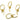 Push Back Stud Earring - Brass - 316 Stainless Steel Stud - 18k Real Gold Plating - 9.2gr - MJ101629 - MinjuanRong