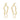Push Back Stud Earring - Brass - 18k Real Gold Plating - 13gr - MJ101262 - MinjuanRong