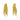 Push Back Stud Earring - Brass - 18k Real Gold Plating - 10.7gr - MJ101627 - MinjuanRong