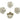 Push Back Stud Earring - Brass - 316 stainless steel stud - 18K Real White Gold Plating - 6.8gr - MJ101242 - MinjuanRong