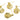 Push Back Stud Earring - Brass - 316 stainless steel stud - 18K Real Gold Plating - 5.2gr. - MJ101977 - MinjuanRong
