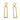 Push Back Stud Earring - Brass - 316 Stainless Steel Stud - 18K Real Gold Plating - 6.3gr - MJ101957 - MinjuanRong