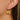 Huggie Hoop Wire Earring - Brass - Cubic Zircon - 18K Real Gold Plating - 5.2gr - MJ103615 - MinjuanRong