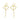 Push Back Stud Earring - Brass - 316 stainless steel stud - 18K Real Gold Plating - 6.9gr - MJ101416 - MinjuanRong