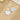 Push Back Stud Earring - Brass - Acrylic - 316 stainless steel - KC Gold Tone Plated - 7.9gr - MJ105057 - MinjuanRong