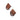 Push Back Stud Earring - Walnut Wood - 316 Surgical Stainless Steel - Brown - 3.3gr - MJ200727