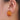 Push Back Stud Earring - Hemu wood - 316 Stainless Steel - BROWN - 3.8gr - MJ200741