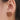 Push Back Stud Earring - Walnut Wood - 316 Surgical Stainless Steel - Brown - 3.3gr - MJ200727