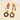 Push Back Stud Earring - Acetate - Stainless Steel - 316 Stainless Steel Stud - Gold Tone Vacuum Plating - 11.9gr - MJ900336