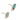 Push Back Stud Earring - Natural Stone - Amazonite - 316 &nbsp;Surgical Stainless steel - Gold Tone Plated stone - 3.2gr - MJ104238 - MinjuanRong